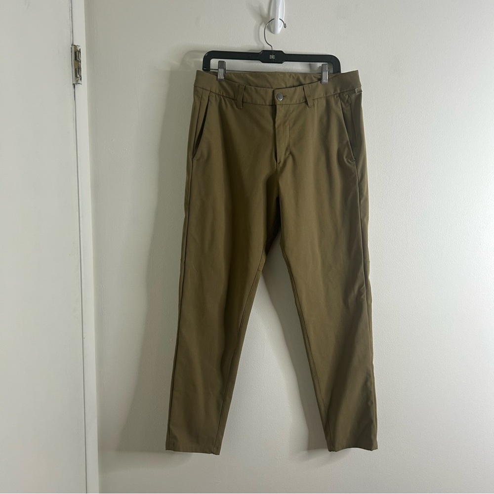 Lululemon Mens Pants Commission 5 Pocket Tan Brown Size 33